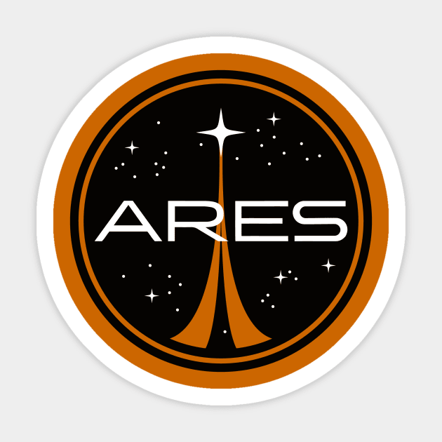 ARES III Sticker by Davidhedgehog